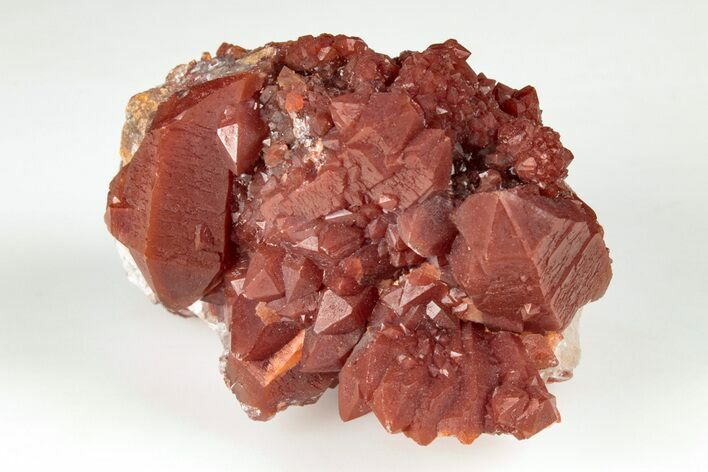 2.2" Natural Red Quartz Crystal Cluster - Morocco